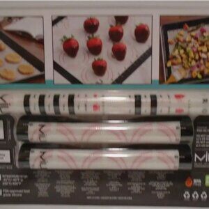 Miu Silicone Non-Stick Pastry & Baking Mats 3-Piece Set
